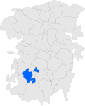 Localització de Montclar respecte del Berguedà